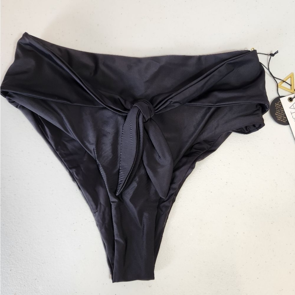 Womens Swiminista black classy bikini bottoms size medium M